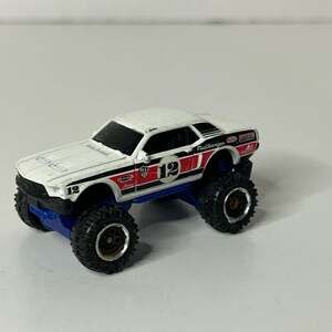 Matchbox 68 Mustang Mud Stanger Off Road 4x4 White Diecast Toy Car